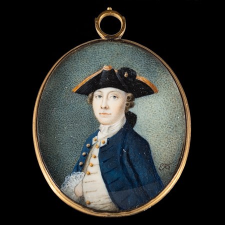 Circle Of Thomas Hazlehurst [C.1740 1821] A Miniature Portrait Of A Midshipman